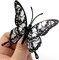 12Pcs - Halloween Wall Decor 3D Stereo Skull Butterfly Wall Decals